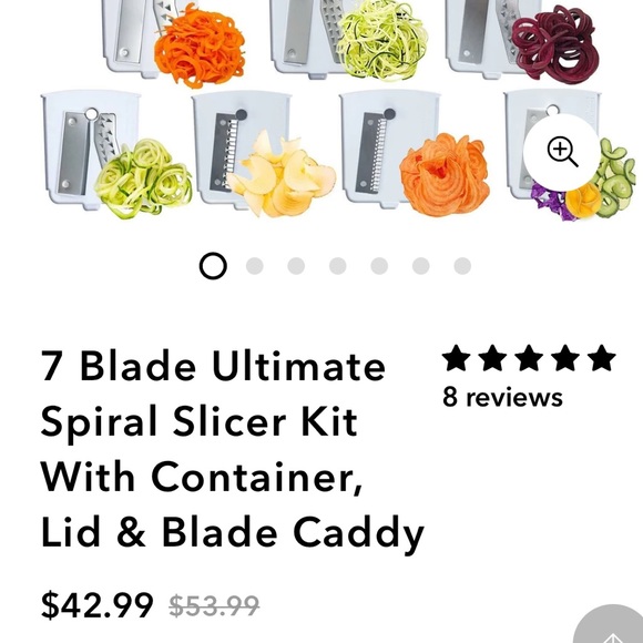 Breiftons 7-Blade Spiralizer endless recipes - Picture 9 of 10
